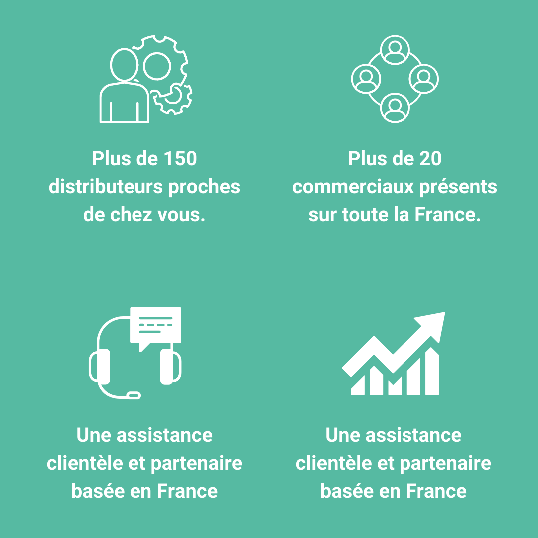 Plus de 150 distributeurs proches de chez vous.